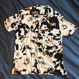 Men’s floral Cactus Man Button Up Size S